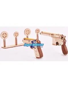 Mechanical 3D Puzzle - Set of Guns - Eco Friendly Plywood Wood Trick WT10-21 - 3D Wooden Mechanical Puzzles 2