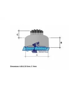 Cloche d'embrayage ventilée 16T + roulements 5x11x4mm VP-Pro RS-504-16T - Cloches d'embrayage 2