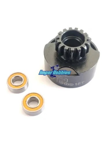 Campana embrague ventilada 15T & Rodamientos 5x11x4mm VP-Pro RS-504-15T - Campanas de embrague
