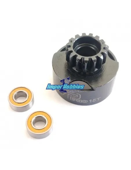 Campana embrague ventilada 15T & Rodamientos 5x11x4mm VP-Pro RS-504-15T - Campanas de embrague