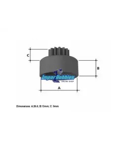 Cloche d'embrayage ventilée 14T + roulements 5x10x4mm VP-Pro RS-504-14T - Cloches d'embrayage 2
