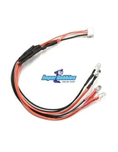 Set luces led - Blancas & Rojas - para conector ICS Kyosho Mini-Z VE & EVO MZW439R - Kyosho Mini-Z MR-03EVO - Repuesto y Opcione