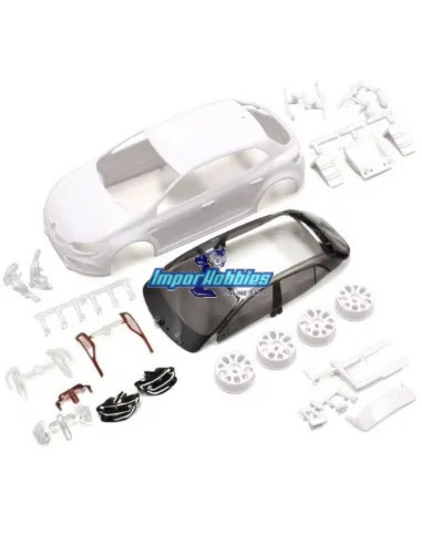 Carrocería para pintar 98mm Renault Megane R.S. Kyosho Mini-Z FWD MZN187 - Carrocerías para pintar - Blanca Kyosho Mini-Z