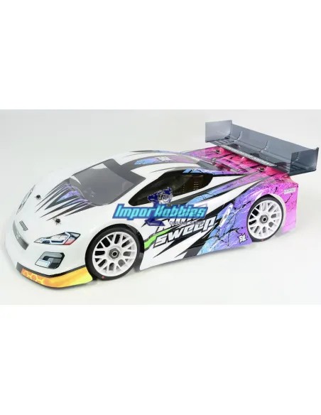 Carroceria Sweep P1L transparente corta 1/8 Rally Game / GT SD0002 - Carrocería Corta GT / Rally Game