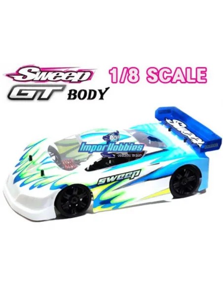 Carroceria Sweep P1L transparente corta 1/8 Rally Game / GT SD0002 - Carrocería Corta GT / Rally Game