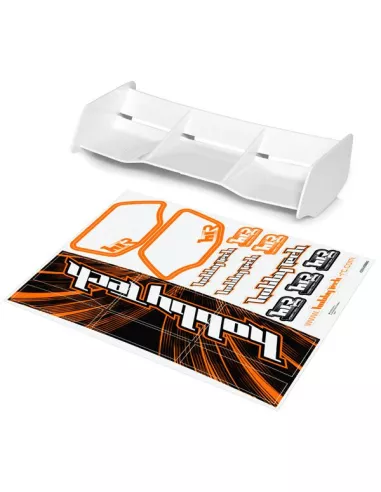 Universal Rear Wing - White HTR 1/8 Buggy & Decals Hobbytech HT501600 - Nylon Wings & Washer Wing 1/8 Scale