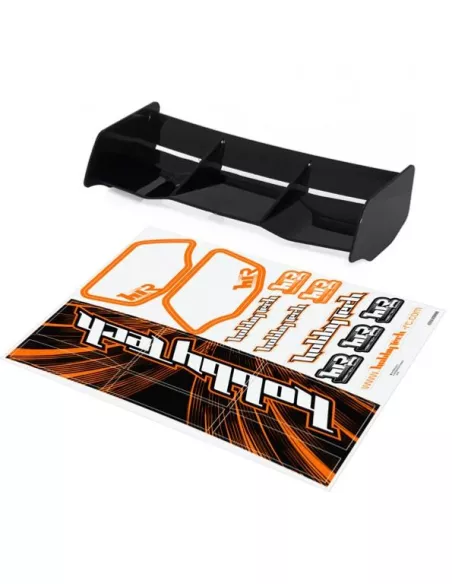 Universal Rear Wing - Black HTR 1/8 Buggy & Decals Hobbytech HT501601 - Nylon Wings & Washer Wing 1/8 Scale