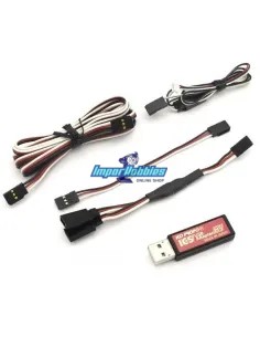 Cable adaptador USB I.C.S. HS - Configuración Kyosho Mini-Z MR-03 / AWD  VE & EVO 82083 - Cargador, baterias y accesorios Kyosho