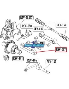 Rear Lower Suspension Arm Holder - FR Hobbytech Survolt / Revolt / ST10 / BXR S1 / BXR MT REV-OP10 - Hobbytech Revolt / Survolt  2