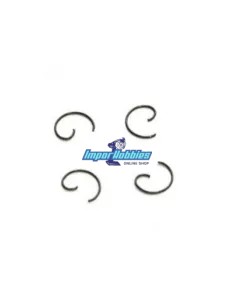 Clips de piston (4 Uds.) Alpha 21 & 28 RTR - Club Racer - Dragon III - Dragon IV E38-BU02101 - Alpha Engines - Repuestos de moto
