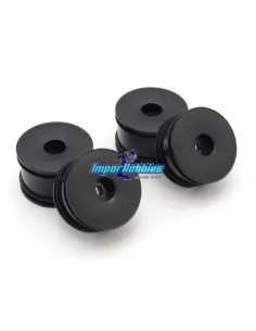 Wheel Set - Black Front/Rear (4 U.) Kyosho Mini-Z Buggy MBH002BK - Kyosho Mini-Z Buggy - Wheels & Tyres