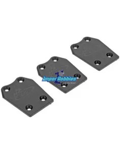 Rear Skid Plates (3 U.) Team Associated RC8B3 / RC8B3.1 / RC8T3 / RC8T3.1 DE Racing DER-410-A - Chassis Protectors