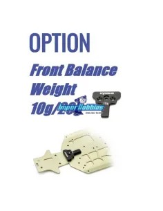 Front Chassis Weight 10gr. Kyosho Inferno MP9e EVO / MP10 / MP10e / MP10T IFW604-10 - Kyosho Inferno MP9e EVO EP Kit - Spare Par