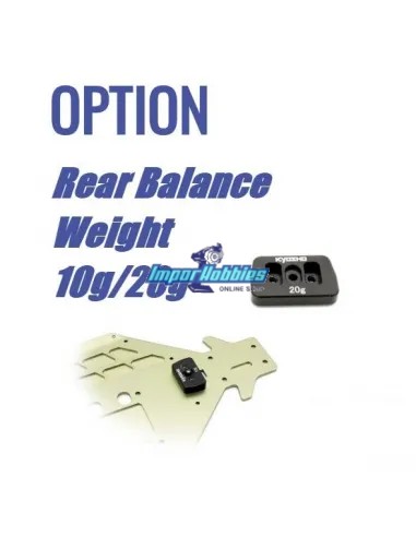 Lest de châssis arrière 20gr. Kyosho Inferno MP9e EVO / MP10 / MP10e / MP10T IFW605-20 - Kyosho Inferno MP9e EVO EP Kit - Pièces