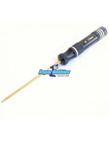 Clé à boules allen aluminium 2.5x120mm Gold Edition VP-Pro RS-6212 - Outils VP-Pro Racing