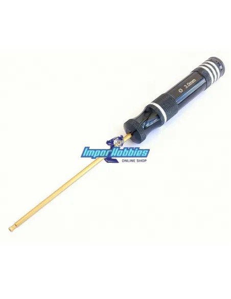 Clé à boules allen aluminium 3.0x120mm Gold Edition VP-Pro RS-6213 - Outils VP-Pro Racing