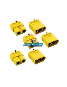 Conector XT60 macho - hembra (3 Pares) Fussion FS-00018 - Conectores RC