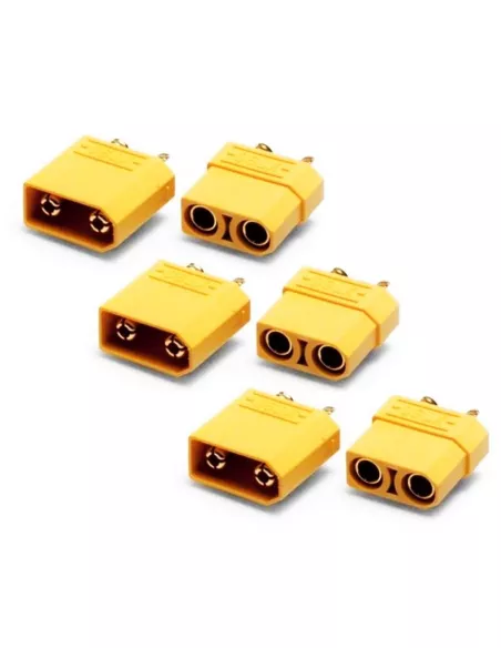 Connector - XT90 Male - Female (3 Pairs) Fussion FS-00026 - R/C Plugs