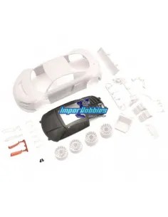 White Body Painting 98mm Kyosho MR-03 / RWD Mini-Z Audi R8 LMS Night-R MZN195 - Body Shells to Paint - White Kyosho Mini-Z