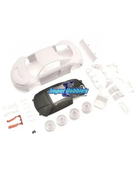 Carrocería para pintar 98mm Kyosho MR-03 / RWD Mini-Z Audi R8 LMS Night-R MZN195 - Carrocerías para pintar - Blanca Kyosho Mini-