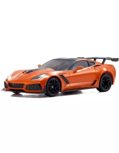 Painted Body 98mm Kyosho Mini-Z Chevrolet Corvette ZR1 Sebring Orange MZP240OR - Painted and decorated 98mm - Auto Scale Collect