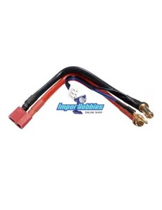 Charging Cable 10AWG T-Deans / Banana 5mm Lipo 2S XH balanced connector Fussion FS-02077 - Charging Cable - Pro AMP & Standard