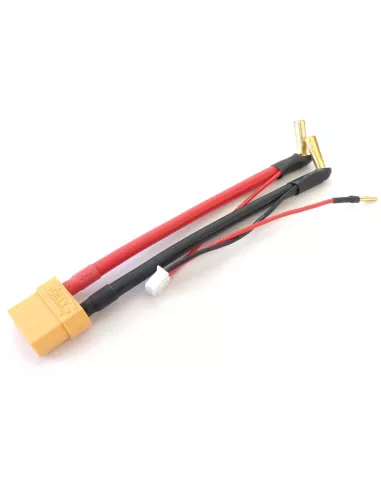 Charging Cable 10AWG T-Deans / Banana 5mm Lipo 2S XH balanced connector Fussion FS-02070 - RC Cables and Accessories