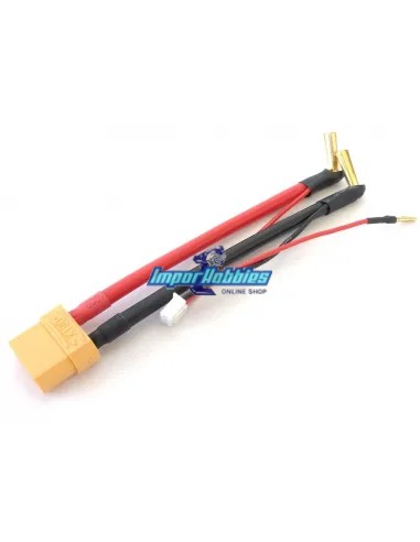 Cordon charge 10AWG T-Deans / Banane 5mm Lipo 2S connecteur équilibré XH Fussion FS-02070 - Cables et Accessoires RC