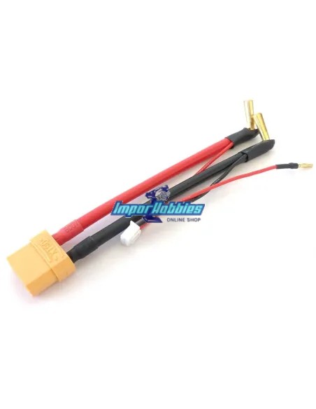 Cordon charge 10AWG T-Deans / Banane 5mm Lipo 2S connecteur équilibré XH Fussion FS-02070 - Cables et Accessoires RC