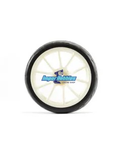 Wheels 1/10 Touring Rubber 26mm Street Glued In 10SP White Rim (4 U.) Fastrax FAST0072W - 1/10 Scale Touring Tires . Rubber & Fo 2