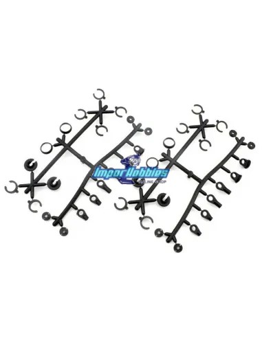 Partes plásticas de amortiguador Kyosho Fazer Touring MK2 FZ02 - FZ02L FA554-1 - Kyosho Fazer MK2 FZ02S - Repuesto y opciones