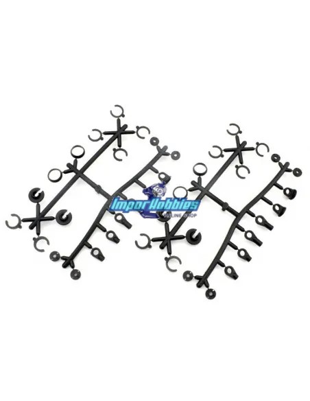 Partes plásticas de amortiguador Kyosho Fazer Touring MK2 FZ02 - FZ02L FA554-1 - Kyosho Fazer MK2 FZ02S - Repuesto y opciones