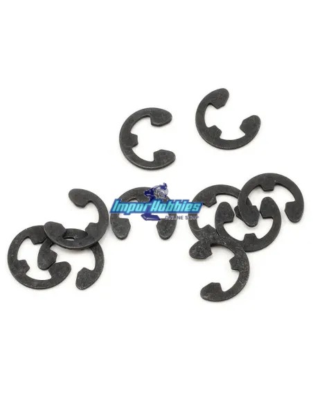 E-Clips 4.0mm (10 U.) Kyosho 1-E040 - Kyosho EZ Series Sand Master - Pièces detachées et options