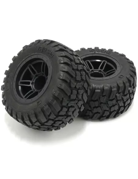 Tire ＆ Wheel Set - Glued (2 U.) Kyosho Fazer Rage 2.0 MK2 FZ02L-B FATH501BK - Kyosho Fazer Rage 2.0 MK2 FZ02L-B - Spare Parts & 