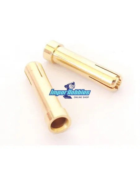 Adaptador conector macho de 5mm a hembra de 4mm para Lipo (2 Uds.) Fussion FS-01100 - Conectores RC