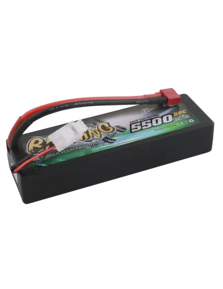 Lipo Battery - Stick 2S 7.4V 5500mah 50C Hard Case T-Deans / XHR Gens ACE Bashing GE3-5500-2D - Lipo Batteries - 2S - 7.4V & 7.6
