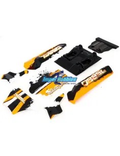 Carrocería pintada y decorada negra - naranja Hobbytech DB8SL REV-SL050 - Hobbytech DB8SL Desert Truck - Repuesto y opciones