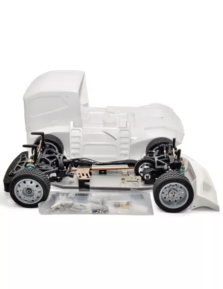 Hobao Hyper EPX 1/10 4X4 ARR Roller chasis con carroceria blanca - Camion electrico HB-EPX4E-W - RC Trucks