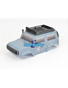 Carrocería de lexan pintada Gris con accesorios y kit de luces Led FTX Outback Mini 2.0 Paso 1/24 FTX9337GY - FTX Outback Mini 2