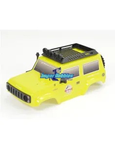 Carrocería de lexan pintada amarillo con accesorios y kit de luces Led FTX Outback Mini 2.0 Paso 1/24 FTX9337Y - FTX Outback Min