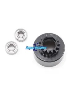 Clutch Bell 17T With Oversized 5x12x4mm Ball-Bearings Xray XB808 / XB9 / XB8 358527 - Xray XB808 Spec - Spare Parts & Option Par