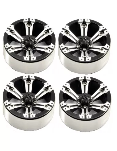 Split 6-Spoke Beadlock Wheels - Heavy Duty 1.9 Crawler Hex. 12mm (4 U.) Fastrax FAST0145 - Crawler Tires - 1.9  & 2.2