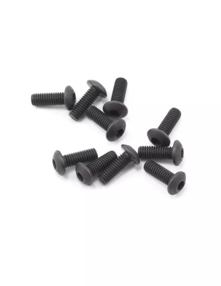 Button Head Hex Screws M3X8mm (10 U.) Fussion FS-TB3008 - Steel Screws - M3