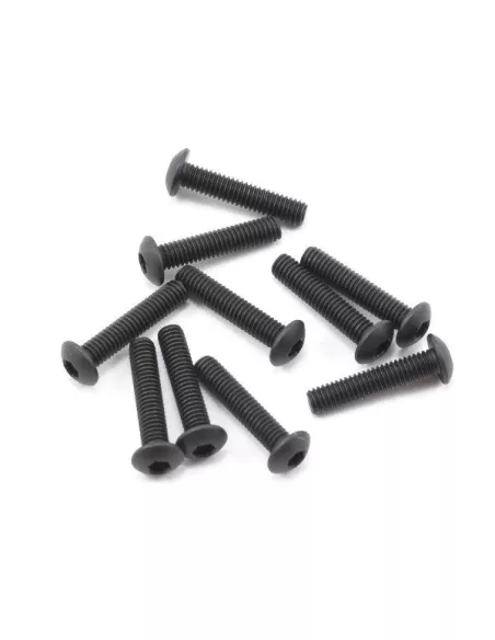 Button Head Hex Screws M3X15mm (10 U.) Fussion FS-TB3015 - Steel Screws - M3