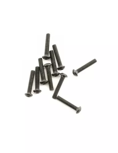 Button Head Hex Screws M3X16mm (10 U.) Fussion FS-TB3016 - Steel Screws - M3