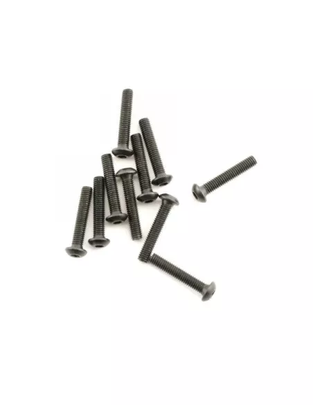 Button Head Hex Screws M3X16mm (10 U.) Fussion FS-TB3016 - Steel Screws - M3