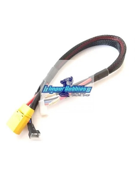 Cable de carga y balanceo Basic Pro 14AWG Lipo 3S conector banana 4mm & XT90 Macho - 30cm Fussion FS-00137 - Cables de carga Pro