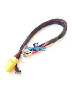 Cable de carga y balanceo Basic Pro 14AWG Lipo 4S conector banana 4mm & XT90 Macho - 30cm Fussion FS-00142 - Cables de carga Pro