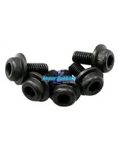 Tornillos 3x6mm BTR Flanged (5 Uds.) Kyosho 1-S23006F - Kyosho Inferno MP9 TKI2 / TKI3 - Repuesto y opciones