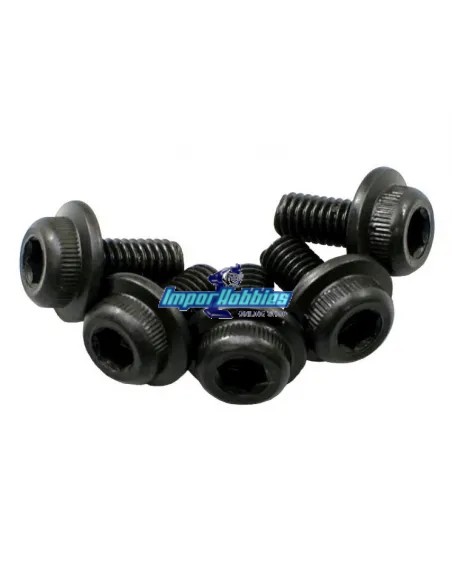 Tornillos 3x6mm BTR Flanged (5 Uds.) Kyosho 1-S23006F - Kyosho Inferno MP9 TKI2 / TKI3 - Repuesto y opciones